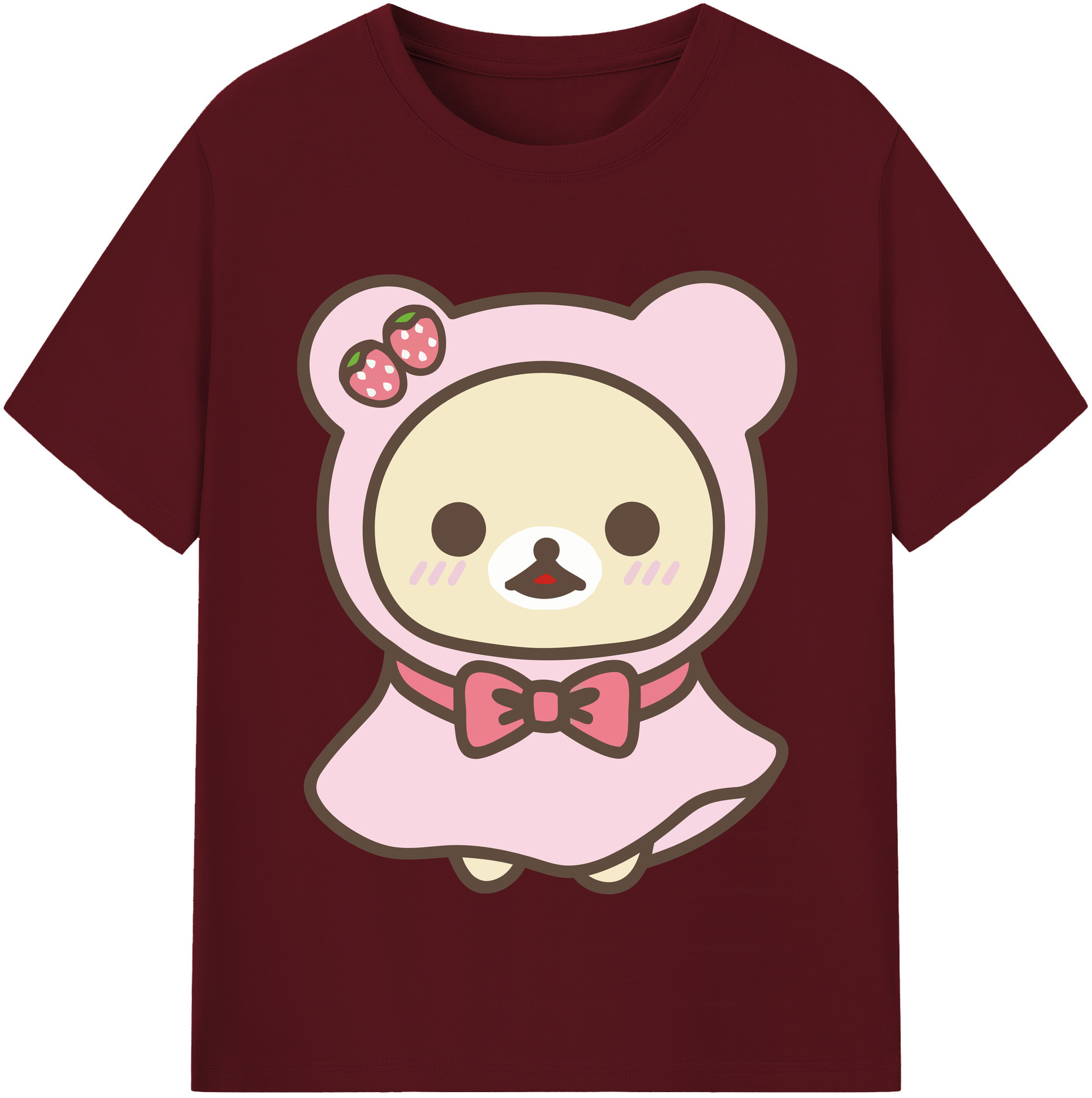 （画像用） リラックマ リラックマ キイロイトリ Rilakkuma Korilakkuma Kiiroitori 綿100％半袖Tシャツ（フロントプリント）